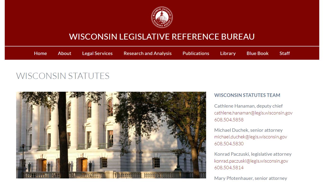 Wisconsin Statutes - Wisconsin Legislative Reference Bureau